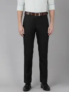 Park Avenue Men Solid Smart Fit Formal Trousers