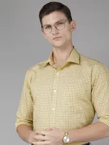 Park Avenue Pure Cotton Slim Fit Checked Formal Shirt