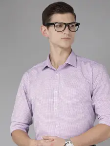 Park Avenue Slim Fit Pure Cotton Checked Formal Shirt