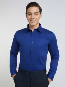 Raymond Men Pure Cotton Slim Fit Opaque Formal Shirt