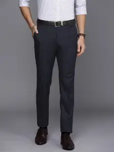 Raymond Men Flat Front Slim Fit Formal Trousers