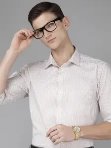 Park Avenue Men Slim Fit Vertical Stripes Opaque Pure Cotton Formal Shirt