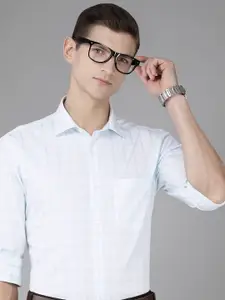 Park Avenue Slim Fit Checked Pure Cotton Formal Shirt