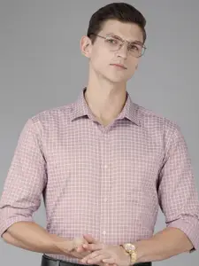 Park Avenue Micro Checked Slim Fit Pure Cotton Formal Shirt