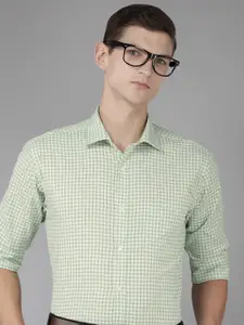 Park Avenue Slim Fit Checked Pure Cotton Formal Shirt