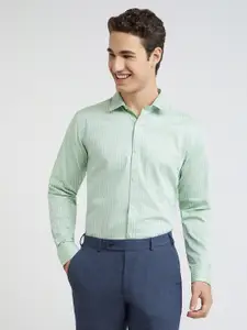 Park Avenue Men Slim Fit Striped Pure Cotton Formal Shirt