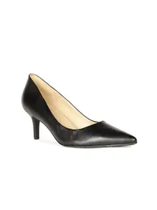 Naturalizer Pointed Toe Leather Slim Heeled Pumps