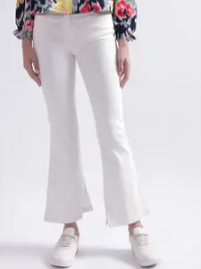ELLE Women High-Rise Stretchable Cotton Bootcut Jeans