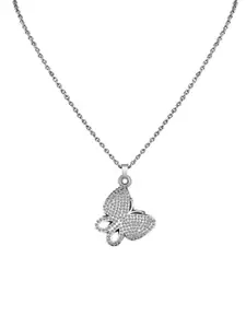Mikado Silver-Toned & White Necklace