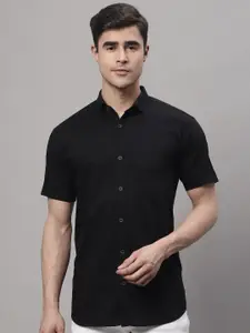 Majestic Man Classic Spread Collar Pure Cotton Slim Fit Casual Shirt