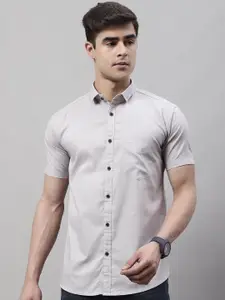 Majestic Man Classic Spread Collar Pure Cotton Slim Fit Casual Shirt