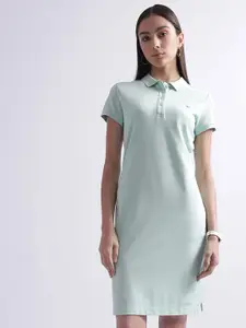 GANT Shirt Collar Short Sleeves Cotton T-shirt Dress
