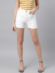 Xpose Women High-Rise Denim Shorts