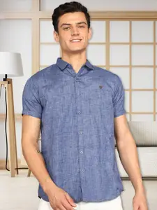 Kuons Avenue Smart Spread Collar Slim Fit Casual Shirt