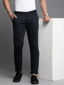 Allen Solly Men Textured Slim Fit Trousers
