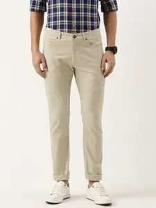 Peter England Men Slim Fit Chinos Trousers