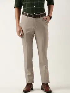 Peter England Men Slim Fit Formal Trousers