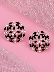 Silver Shine Contemporary Studs Earrings