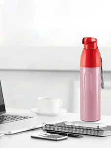 Milton Light Red Kool Convex 1100 Insulated Inner Pet Water Bottle - 900 ml