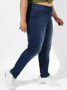 Instafab Plus Plus Size Women Jean Skinny Fit Light Fade Stretchable Jeans