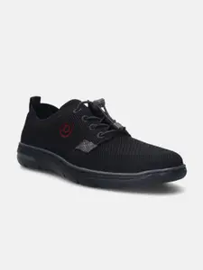 Bugatti Bax Comfort Black Knitted Casual Shoes