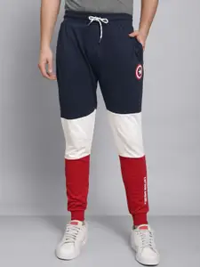 Free Authority Men Colourblocked Captain America Printed Joggers