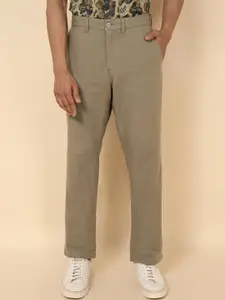 Fabindia Men Mid-Rise Cotton Chinos