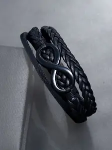 Peora Men Synthetic Leather Multistrand Bracelet