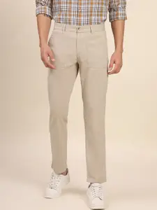 Dennis Lingo Men Mid-Rise Comfort Slim Fit Trousers