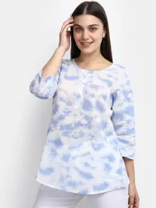 V-Mart Abstract Dyed Pure Cotton Kurti