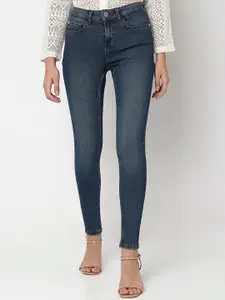 Vero Moda Women Skinny Fit High-Rise Light Fade Stretchable Jeans