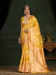 MIMOSA Ethnic Motif Woven Design Zari Art Silk Banarasi Saree