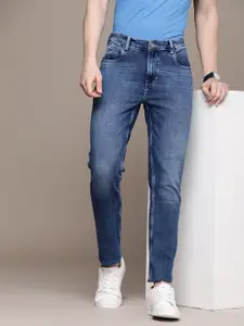French Connection Men Slim Fit Mid-Rise Heavy Fade Stretchable Jeans