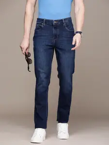 French Connection Men Slim Fit Mid-Rise Light Fade Stretchable Jeans