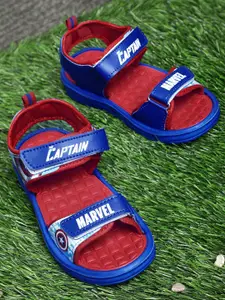 Kids Ville Boys Captain America Printed Comfort Sandals