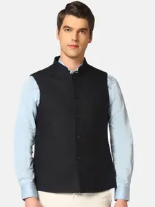Blackberrys Slim Fit Tweed Nehru Jacket
