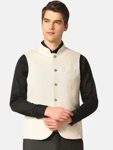 Blackberrys Slim-Fit Bandhgala Nehru Jacket