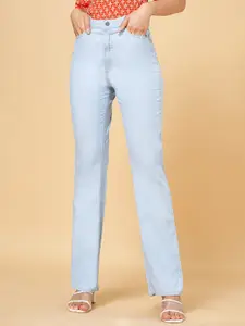 YU by Pantaloons Women Wide Leg High-Rise Jeans