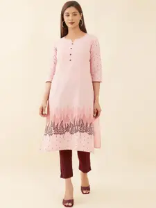 Maybell Floral Printed Pure Cotton Kurta