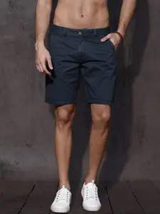 Roadster Men Blue Solid Regular Fit Shorts