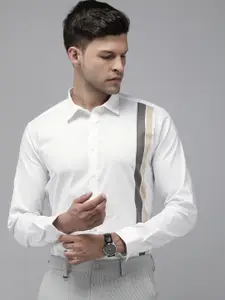 Van Heusen Slim Fit Striped Formal Shirt