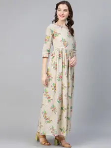 Idalia Floral Printed Maxi Dress