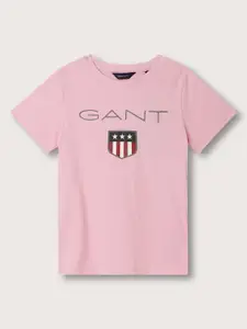 GANT Boys Typography Printed Cotton T-shirt