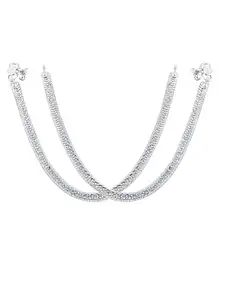 RUHI COLLECTION Silver-Plated Anklets