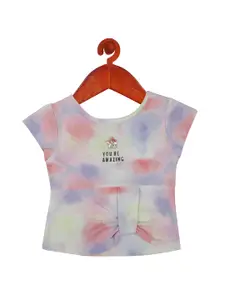 Tiny Girl Girls Tie & Dye Round Neck Short Sleeves Top