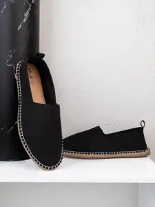 Styli Canvas Espadrille with Contrast Jute Sole