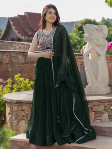 HOUSE OF JAMOTI Embroidered Ready to Wear Lehenga & Blouse With Dupatta