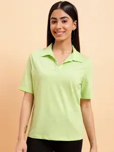 MINT STREET Polo Collar Short Sleeve Pure Cotton T-shirt