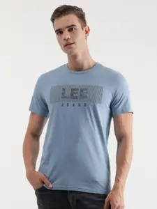 Lee Typography Printed Cotton Slim Fit T-shirt