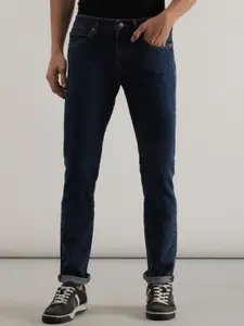 Lee Men Mid-Rise Slim Fit Clean Look Stretchable Jeans